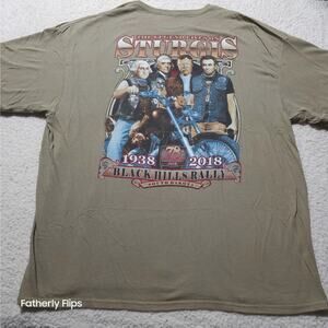 Sturgis 2018 Black Hills Rally TShirt 78th Anniversary Biker Graphic Tee Tan 2XL